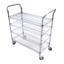 Chinese ESD Wire Shelf Trolley for Trays